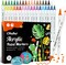 Ohuhu Acrylic Paint Markers Dual Tips: 36 Colors Dual Tips Paint Pens High Opacity Acrylic Markers Waterproof Lightfast for Rock Painting Easter Eggs Wood Glass Ceramic Canvas- Brush & Dot/ Fine & Dot/ Brush & Fine